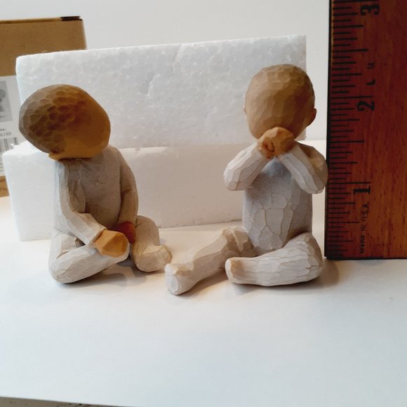 Demdaco Willow Tree Two Together Baby Twins Figurines Susan Lordi 26188 2007 - Picture 1 of 5